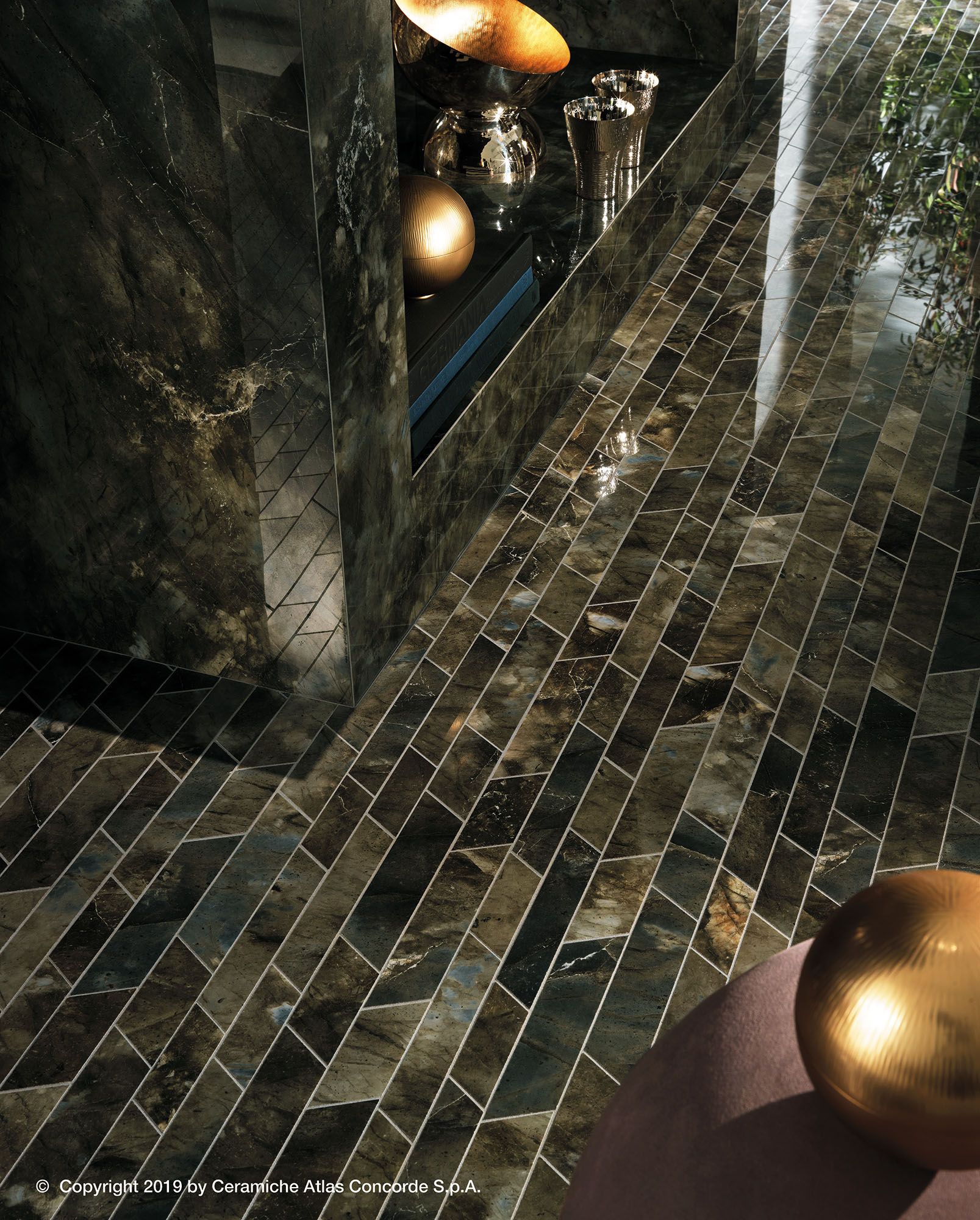 Пол из керамогранита с мраморным эффектом Atlas Concorde Marvel Dream ARCH-00135482 - Вид №5