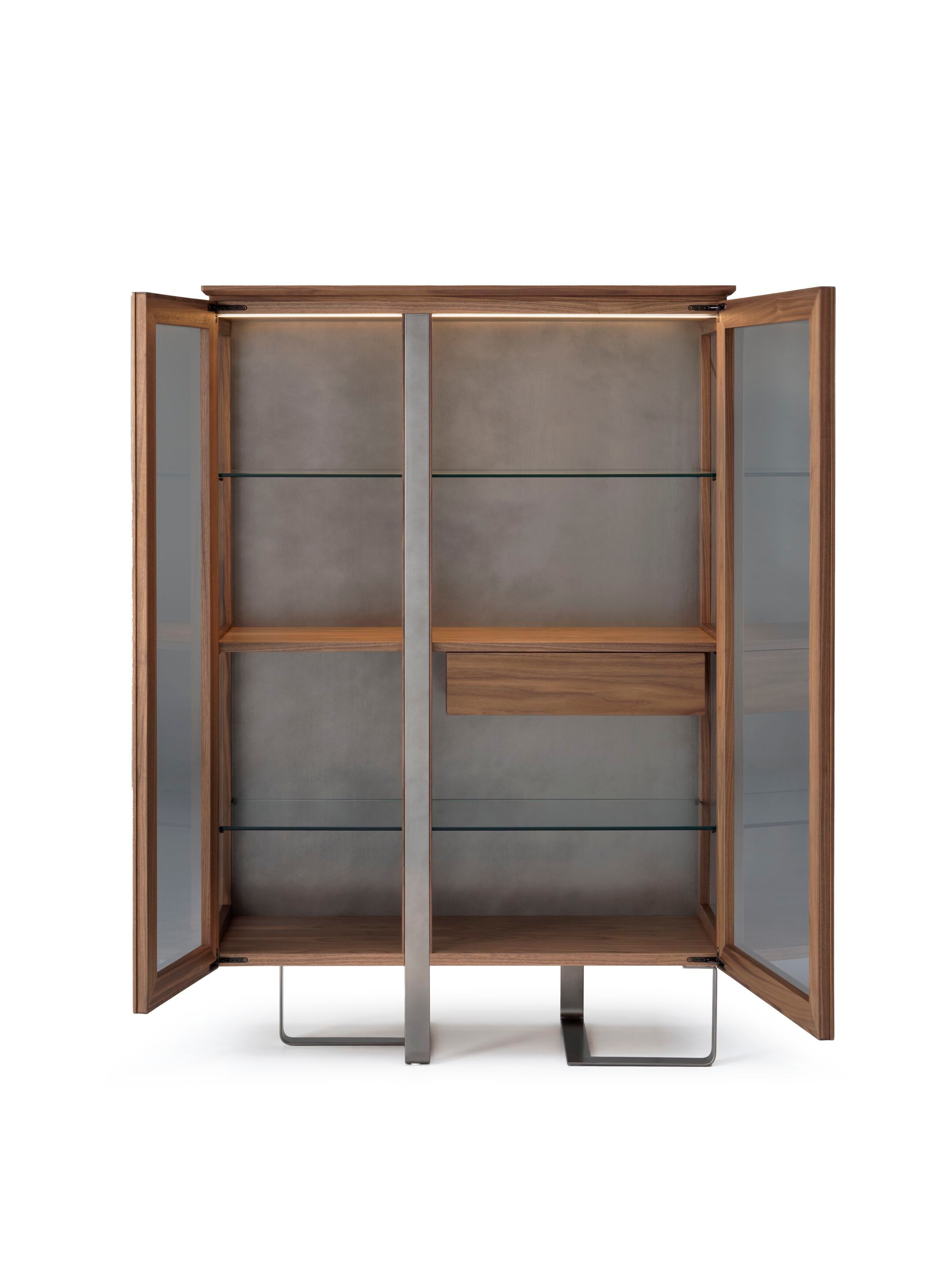 Витрина с 2 дверцами и внутренними стеклянными полками Arte Brotto Leonardo ARCH-00102346 - Вид №2