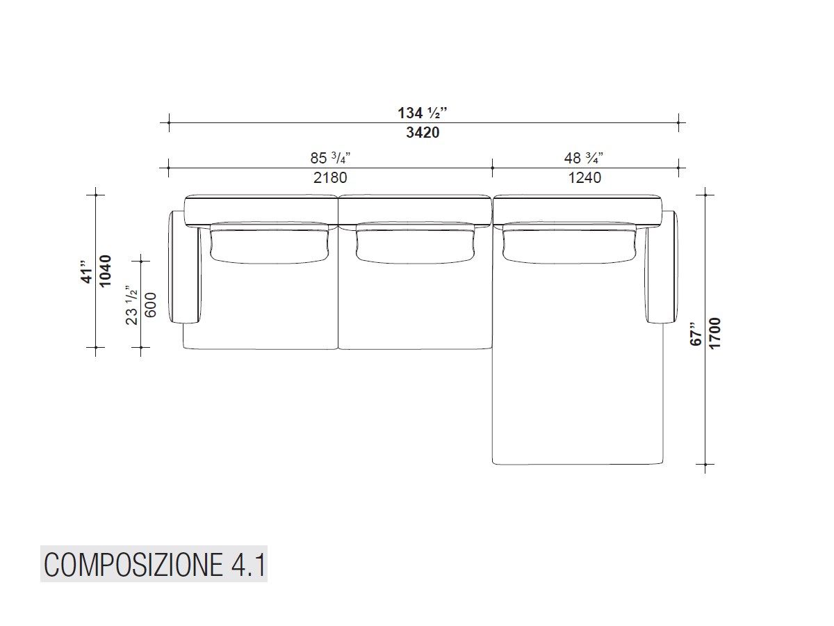 Кожаный диван Lema MUSTIQUE ARCH-00119618 - Вид №17