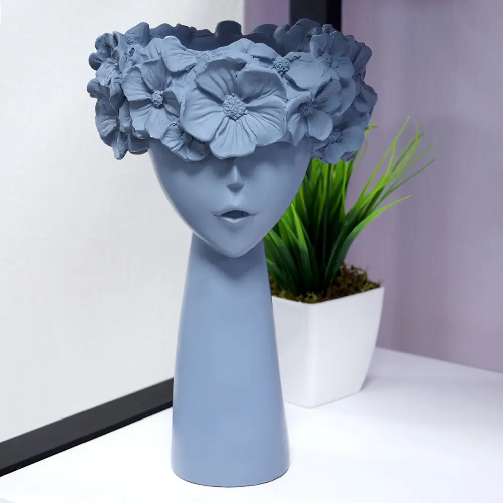 Ваза фигурная Дана гипс цвет серый 28 см EVIS STLM-2099037 - Вид №2