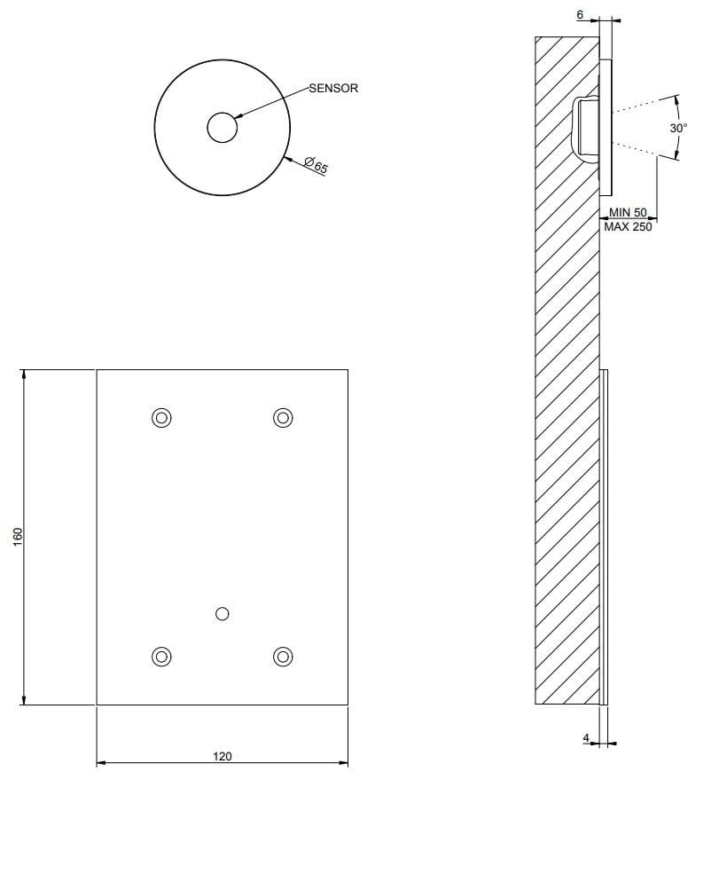 Пульт дистанционного управления из нержавеющей стали Gessi Мелы316 ARCH-00023740 - Вид №2