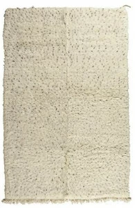 AFOLKI Прямоугольный шерстяной коврик с длинным ворсом Beni ourain Taa1279be