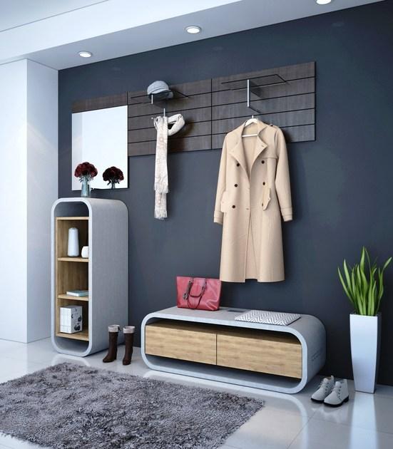 CO33 Книжный шкаф из бетона и дерева Opus O120r - Вид №2