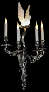 Tisserant Бронзовый настенный светильник Cristallo di rocca