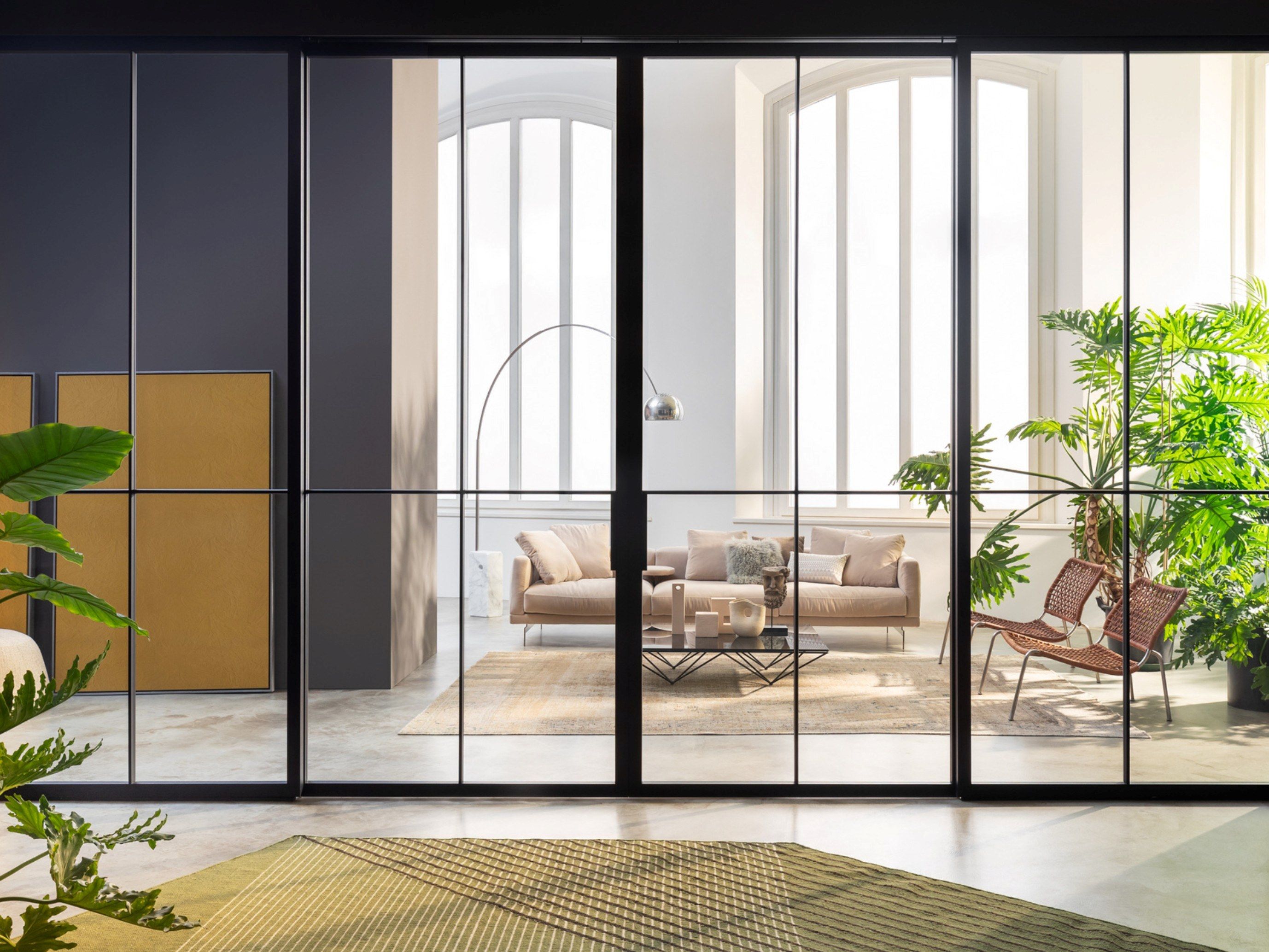 Стеклянная дверь Lualdi раздвижные и поворотные стеклянные системы ARCH-00024476 - Вид №10