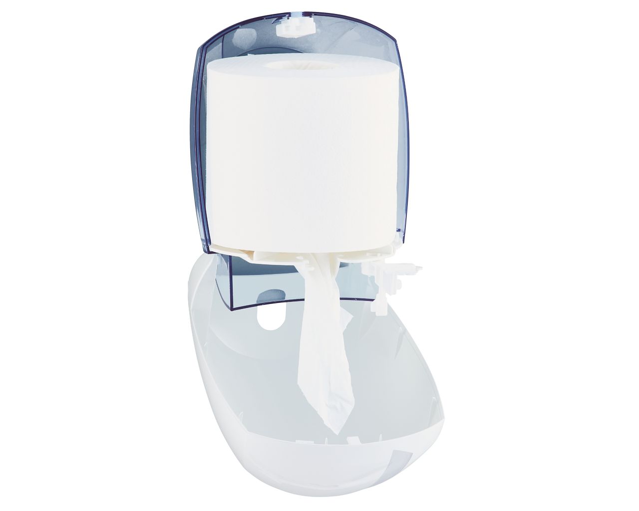 BJB702 CENTER PULL держатель для рулонов туалетной бумаги или полотенец, АБС-пластик, белый Merida  - Вид №2