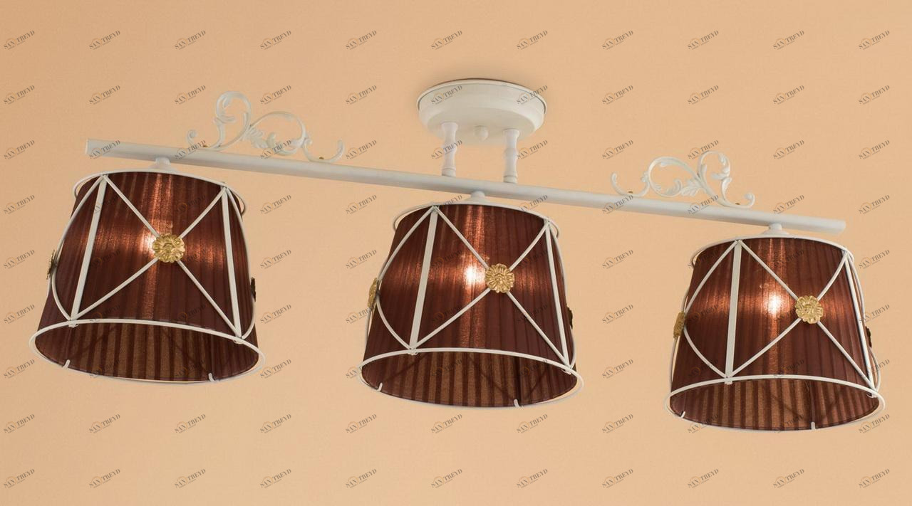 Потолочная люстра Citilux Дрезден CL409235 CITILUX ДИЗАЙНЕРСКИЕ, ДРЕЗДЕН БЕЛЫЙ 182590 Коричневый 