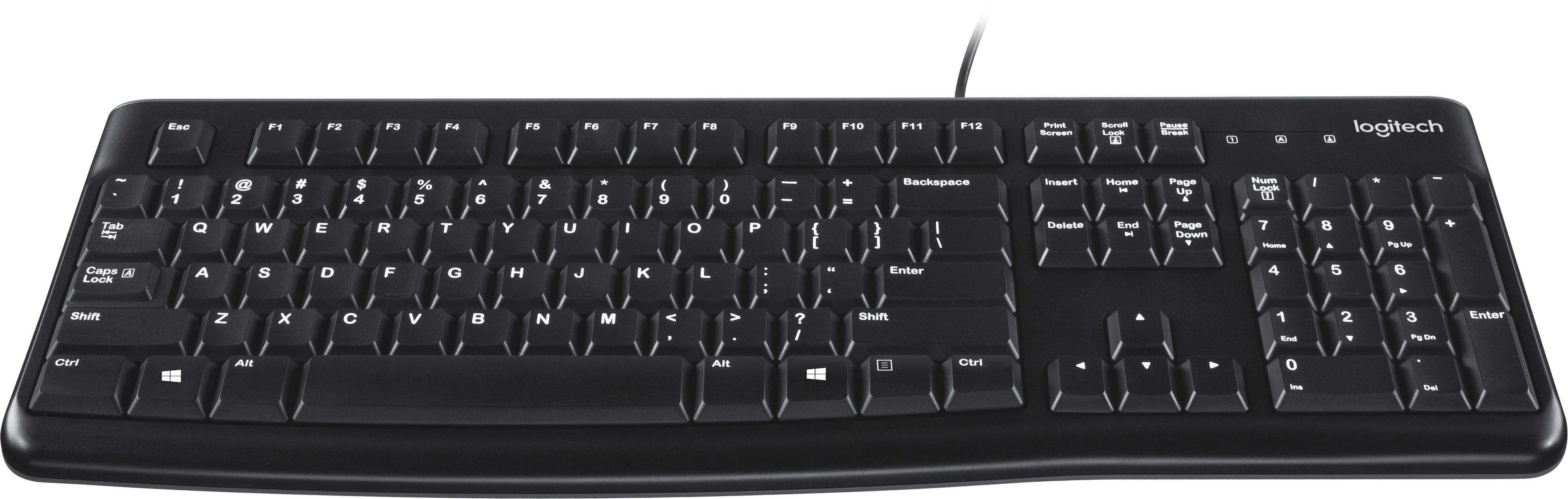 920-002506 Keyboard k120 (usb, waterproof, low profile) Logitech Santreyd  - Вид №3