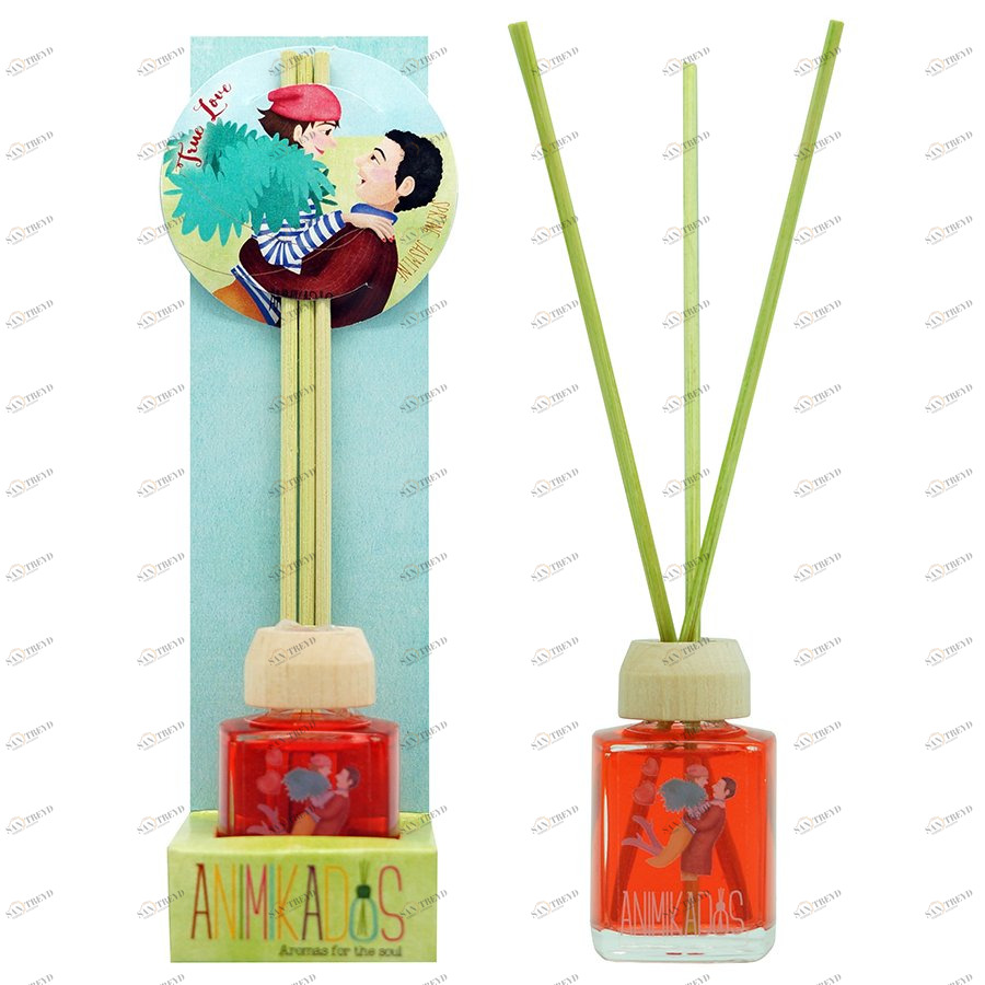 Диффузор ароматический 18 мл цитрусово-цветочный True Love Animikados AMBIENTAIR  00-3881077 Красный 