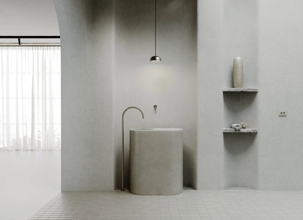 Индивидуальный мраморный отдельно стоящий умывальник COCOON John Pawson ARCH-00043475 - Вид №8