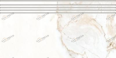 Ступень К-1001/MR/st01 MARBLE TREND CALACATTA GOLD MR 29,4х60 Kerranova sun-id-331968