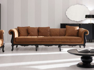 Кожаный диван