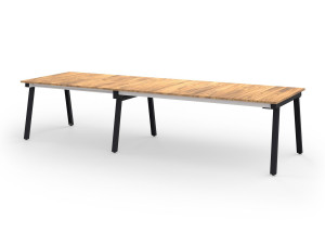 Выдвижной садовый стол из тикового дерева