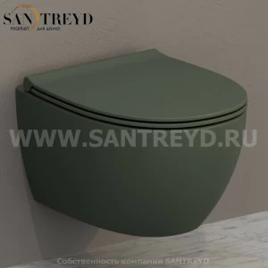 MDS04FE Подвесной унитаз настенный Зеленый Ceramica Globo 4ALL Италия