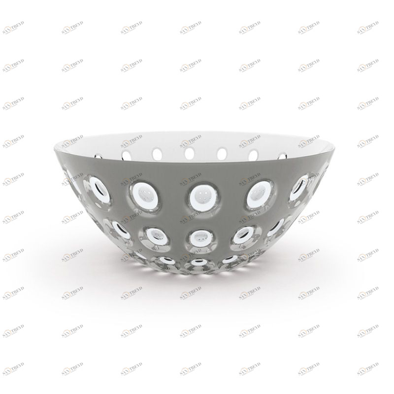 Салатница Le Murrine 25 см серая Guzzini 279425148