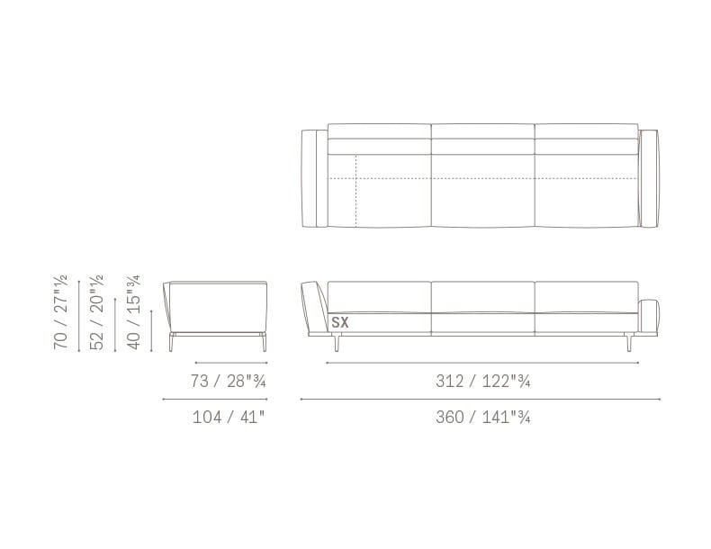 Ткань диван Poltrona Frau коллекция-диваны и кресла ARCH-00009449 - Вид №40