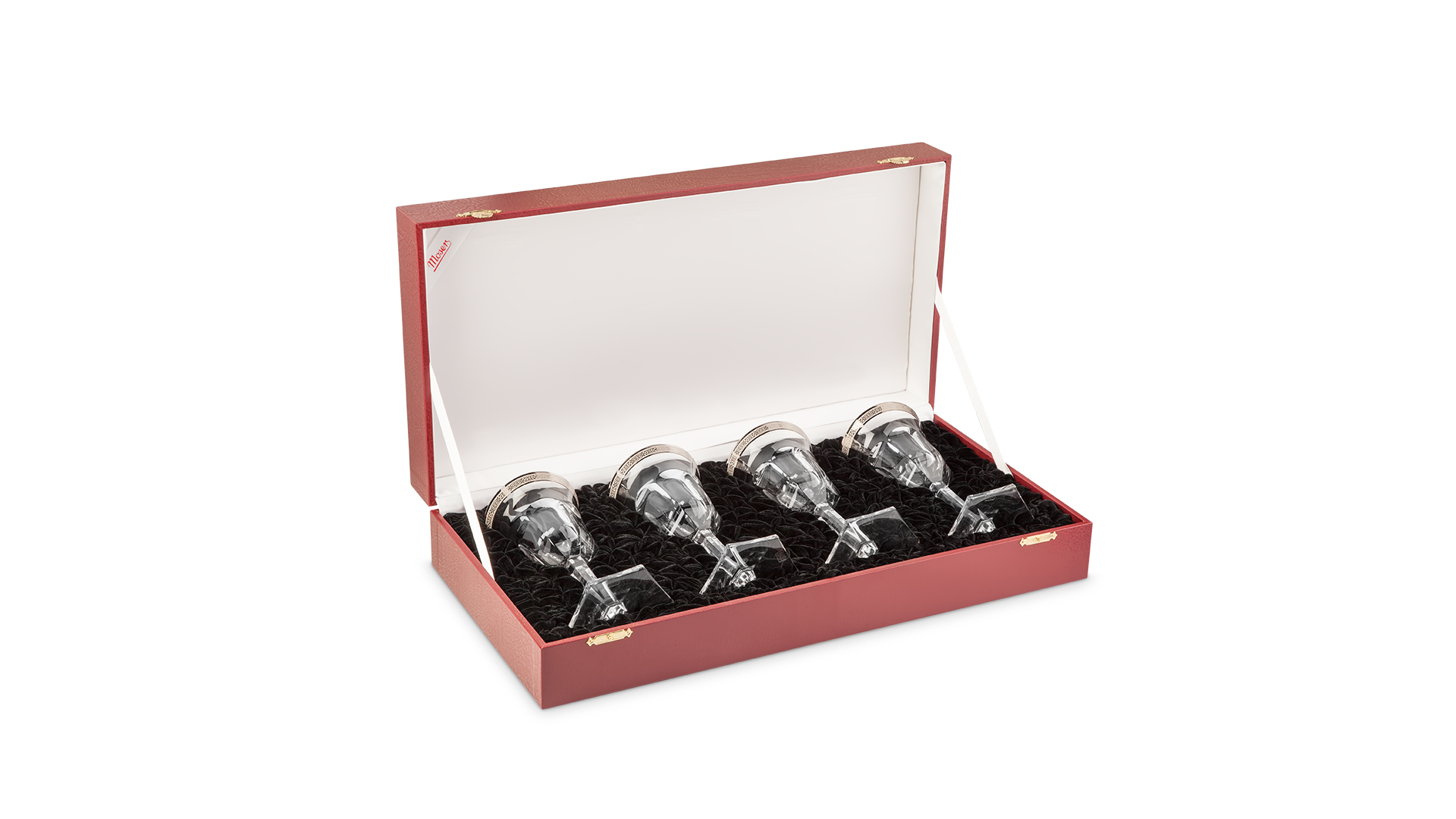 10599373 Moser Набор из 4 бокалов для красного вина 240мл "Поуп" п/к Хрусталь бессвинцовый  - Вид №2