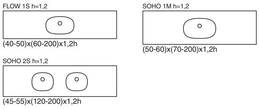 Накладная раковина на столешницу  овальная Hidrobox Flow sun-id-1359552 - Вид №2