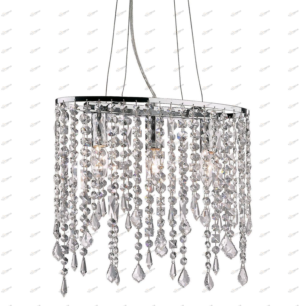 Подвесной светильник Ideal Lux Rain SPА IDEAL LUX ДИЗАЙНЕРСКИЕ, RAIN 072736 Прозрачный;серебро 