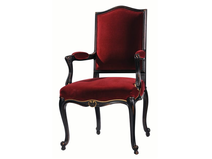 Мягкий тканевый стул с подлокотниками ROCHE BOBOIS VOLUTES ARCH-00016108