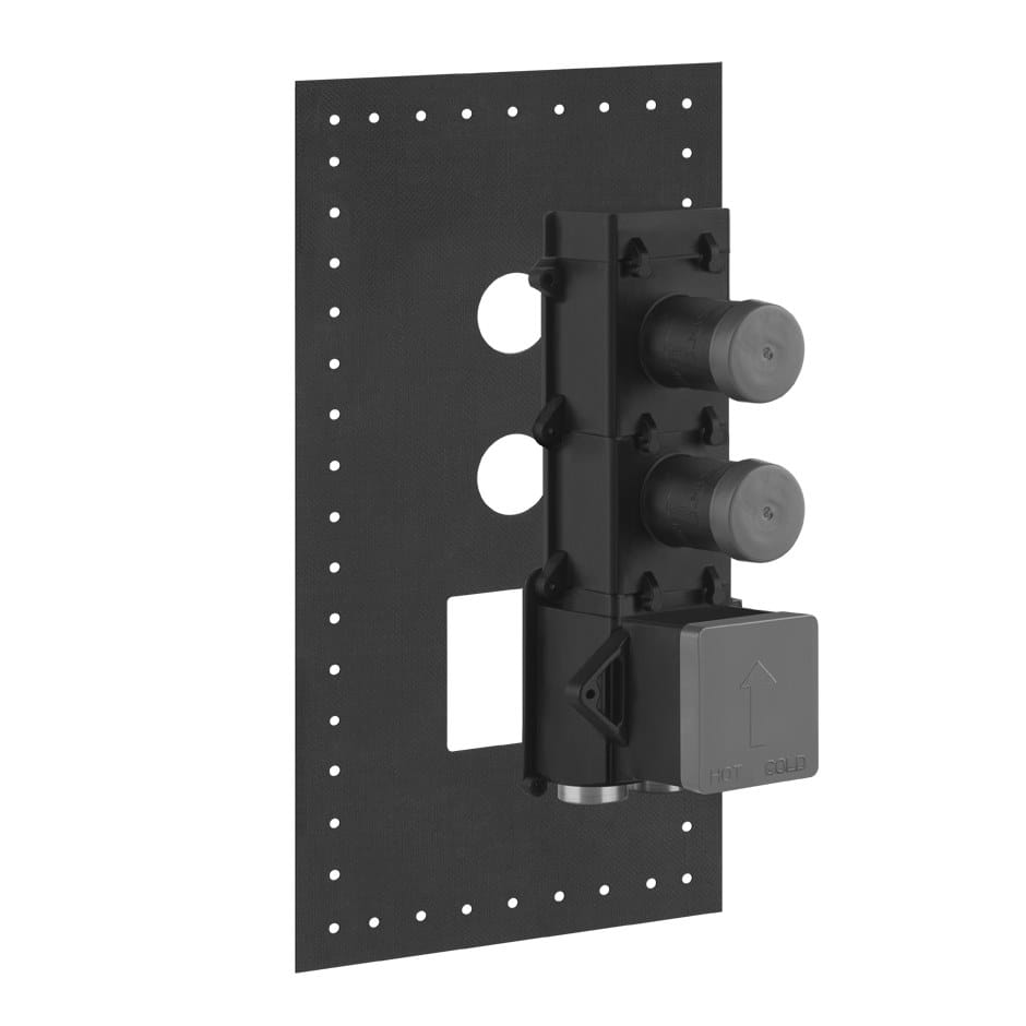 Латунный термостатический смеситель для душа с 3 отверстиями Gessi прямоугольник ARCH-00074812 - Вид №2