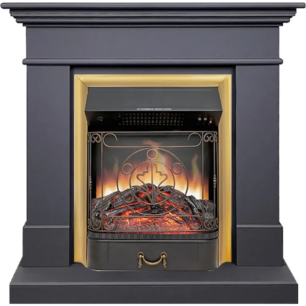 Каминокомплект Royal Flame California STD SFT разборный Majestic FX Brass 1.5 кВт цвет серый графит STLM-2031661