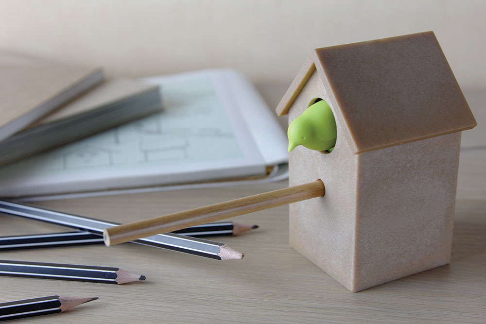 Точилка Cuckoo дерево-зелёный Qualy QL10234BNGN - Вид №3