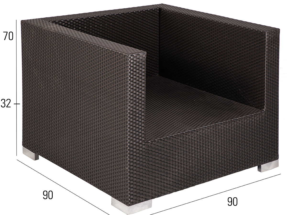 68.00.0116 Bellini Mocca кресло для отдыха Mbm  - Вид №2