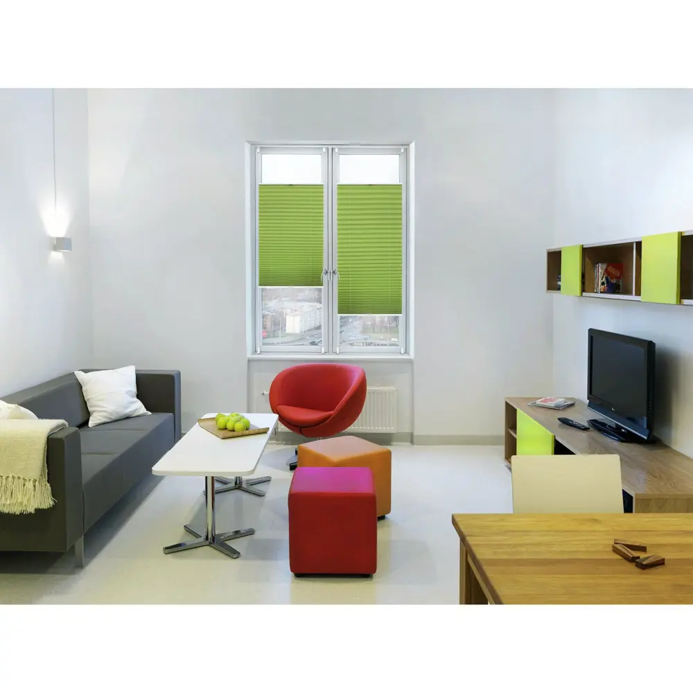 Плиссе с ручкой Шантунг 35х160 см текстиль цвет зелёный Santreyd STLM-2123753 - Вид №6