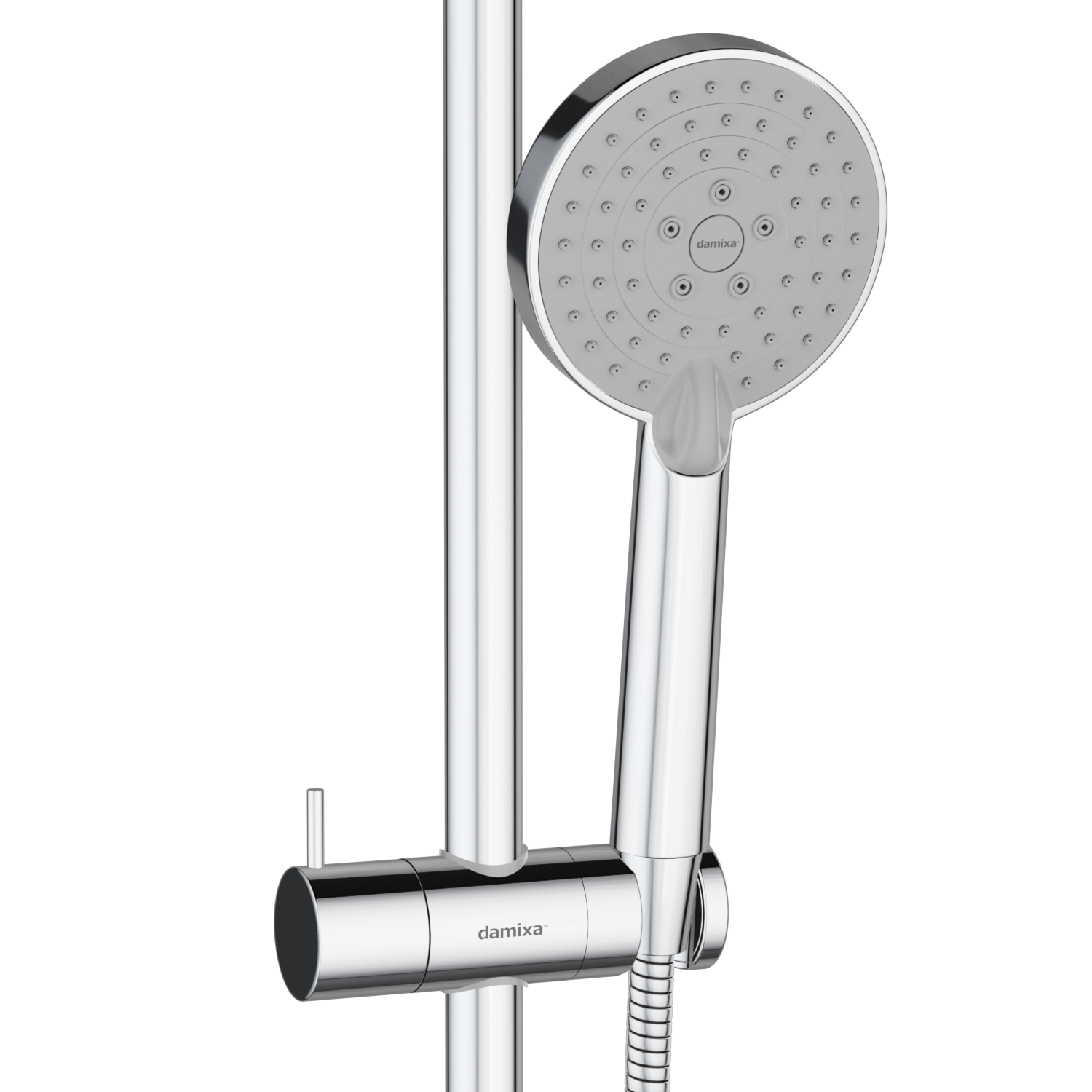 918100000 душевой комплект: ручной душ d - 100 мм 3 функции Damixa Origin One  - Вид №3