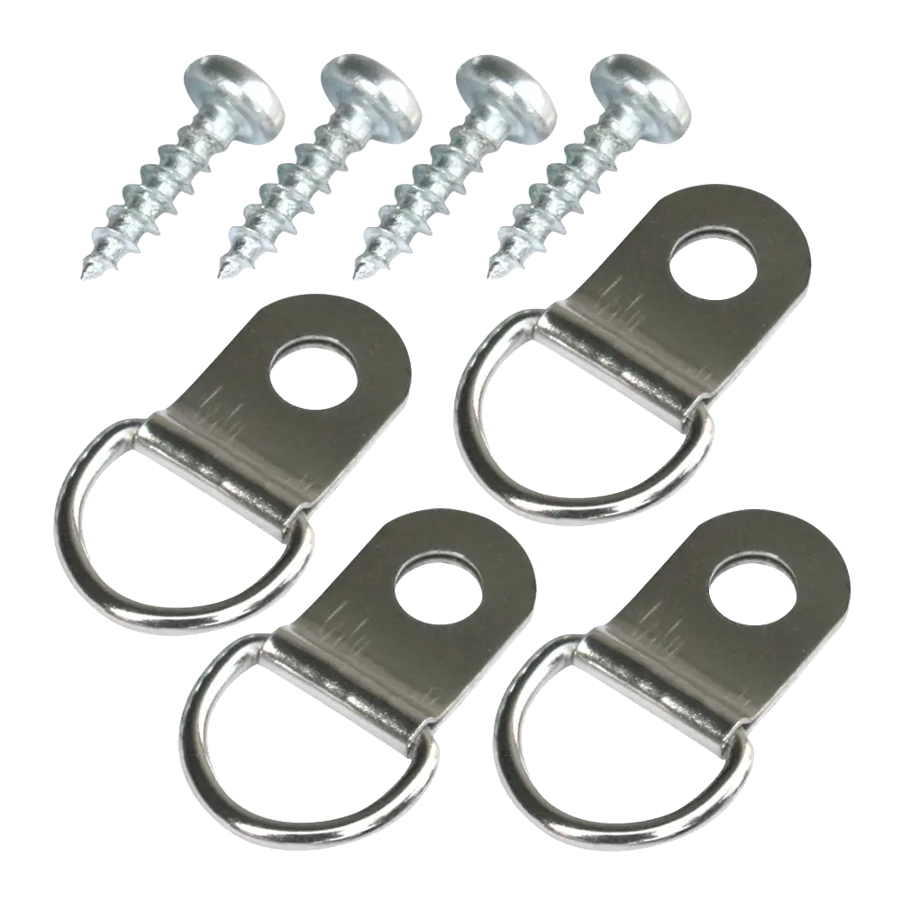 Петля D-образная для картин Европартнер цвет стальной, 4 шт STLM-2072073