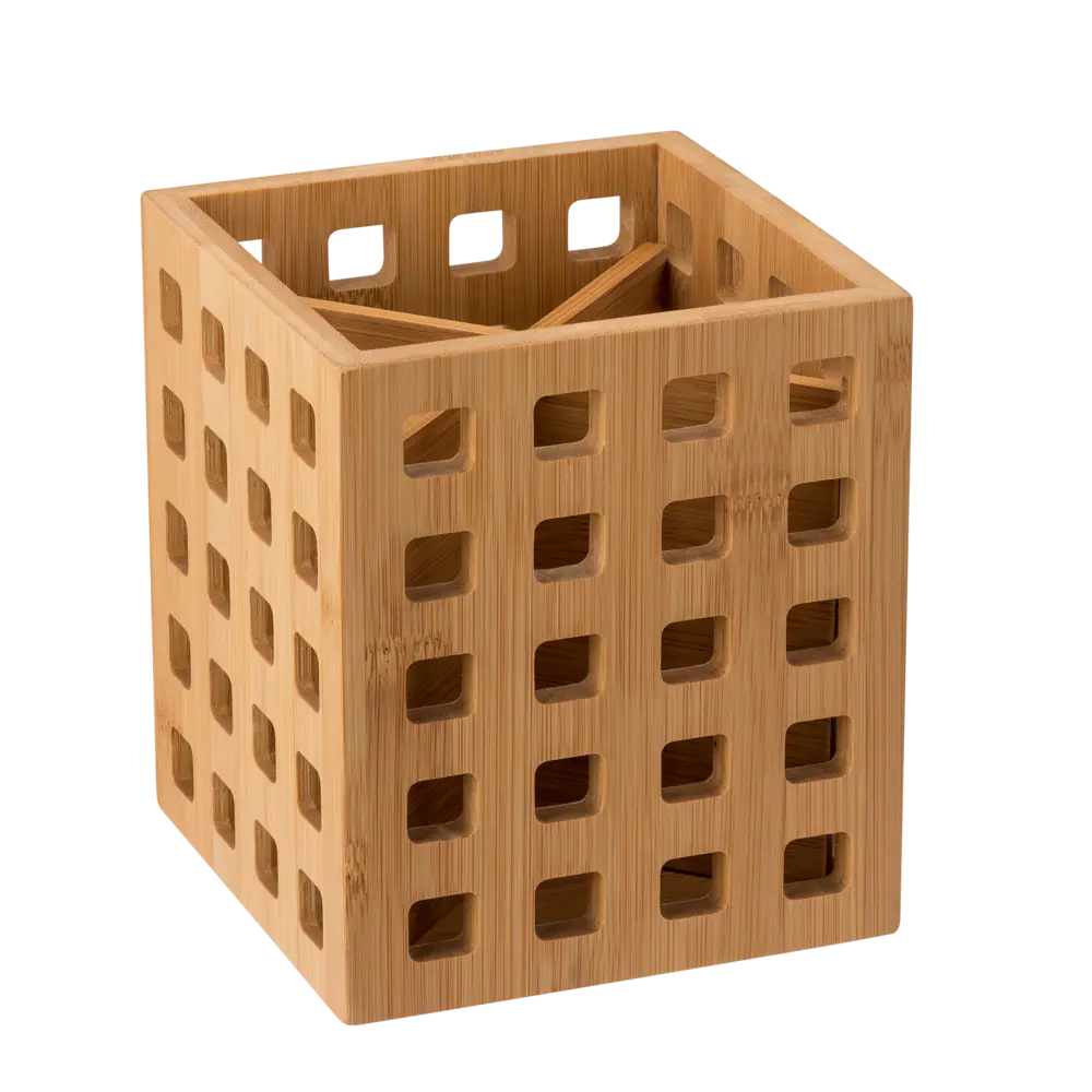 Подставка для приборов 12x12x14 см приборов бамбук цвет бежевый 82499278 STLM-2127509 Santreyd 