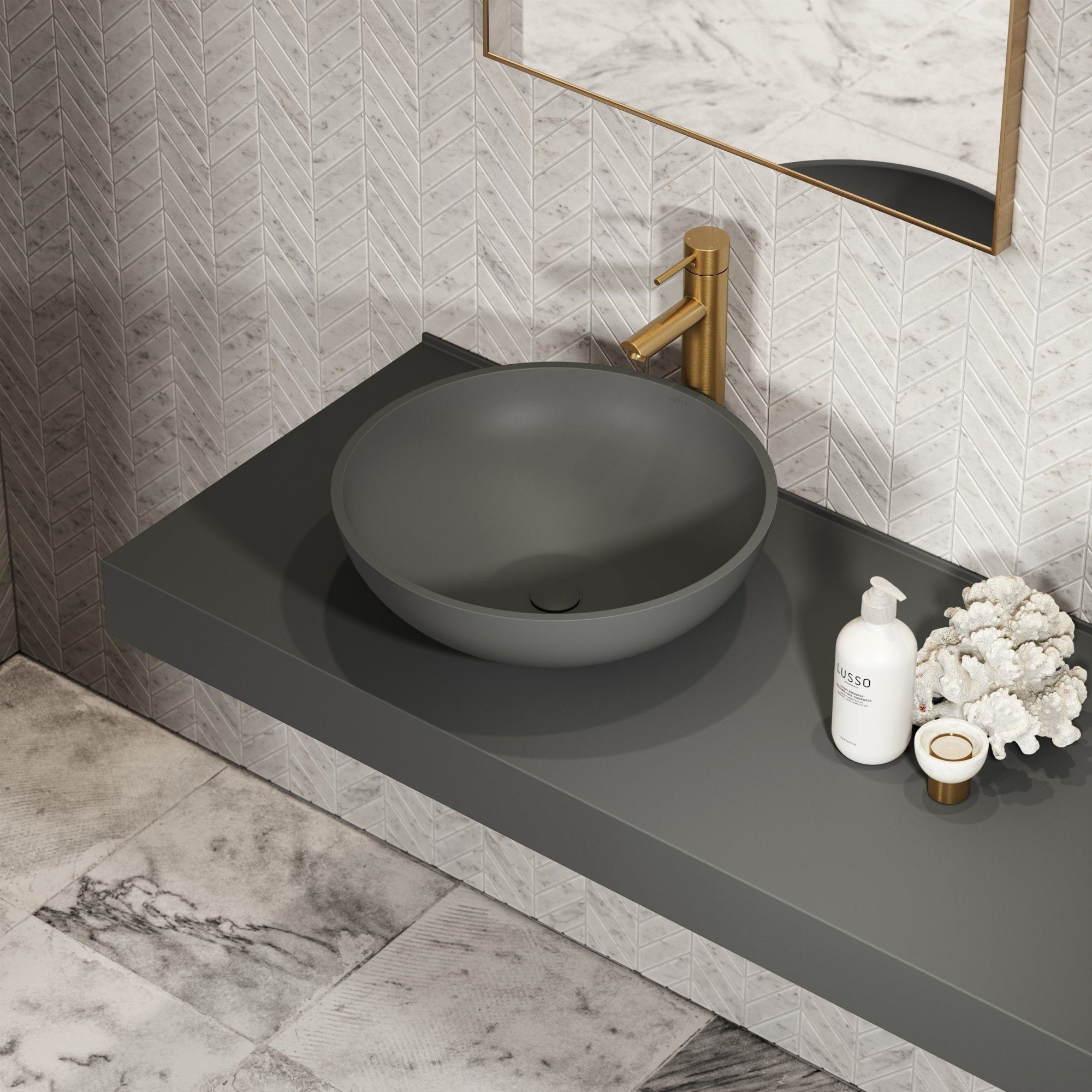 Круглый умывальник из смолы LUSSO Oasis ARCH-00066828 - Вид №11