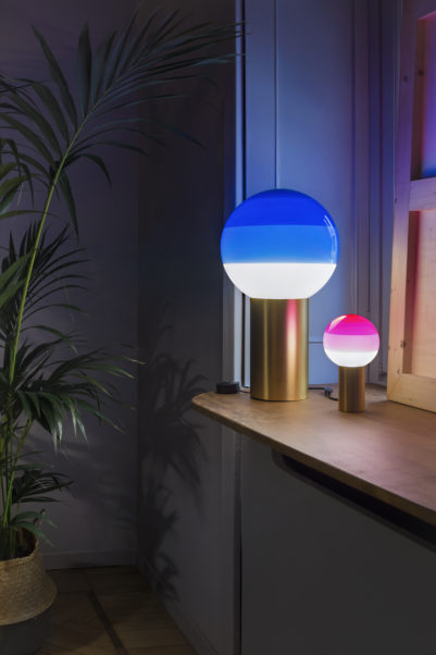 072889 Настольный светильник M синий-латунь Marset Dipping Light  - Вид №3