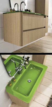 TESS5 Комплект мебели cm 94+30 Berloni Bagno 43249 - Вид №2