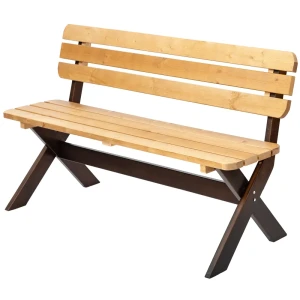 Скамья садовая Эстер 148x61x89 см дерево коричневый 84169795 STLM-2085272