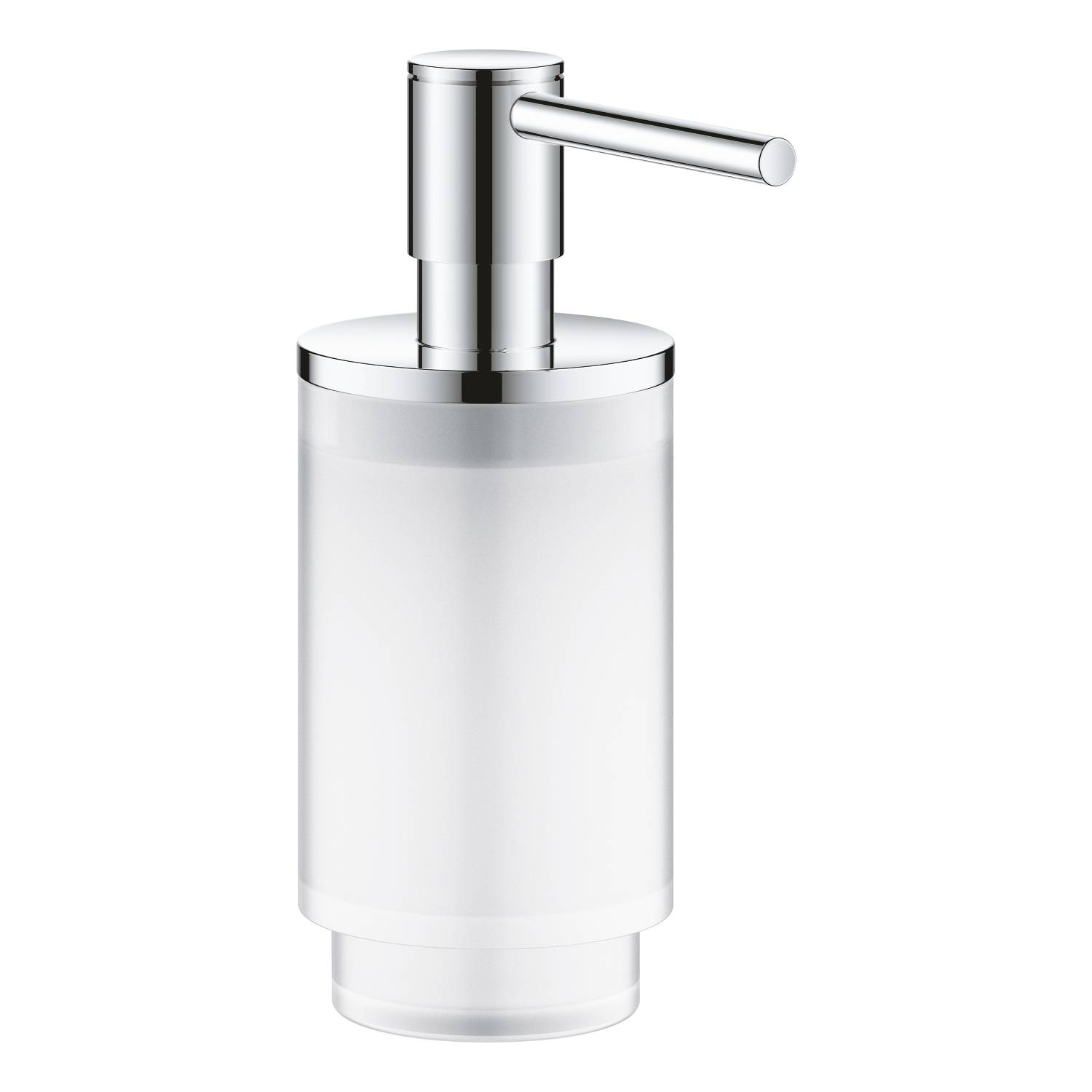 Дозатор жидкого мыла GROHE Selection, хром/прозрачный белый (41028000)