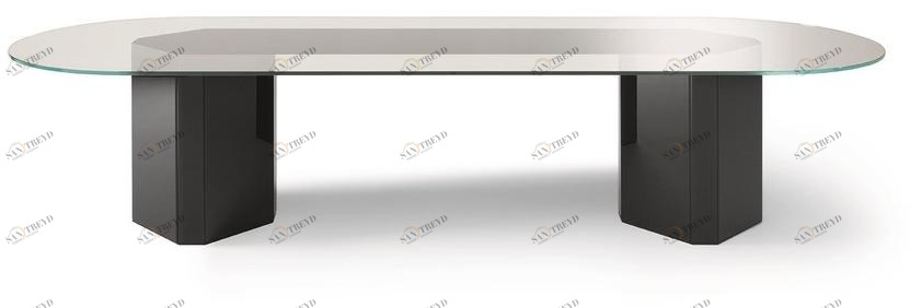 Gallotti&Radice Овальный хрустальный стол sun-id-1491064