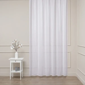 Тюль 1 м/п Leno вуаль 305 см цвет белый