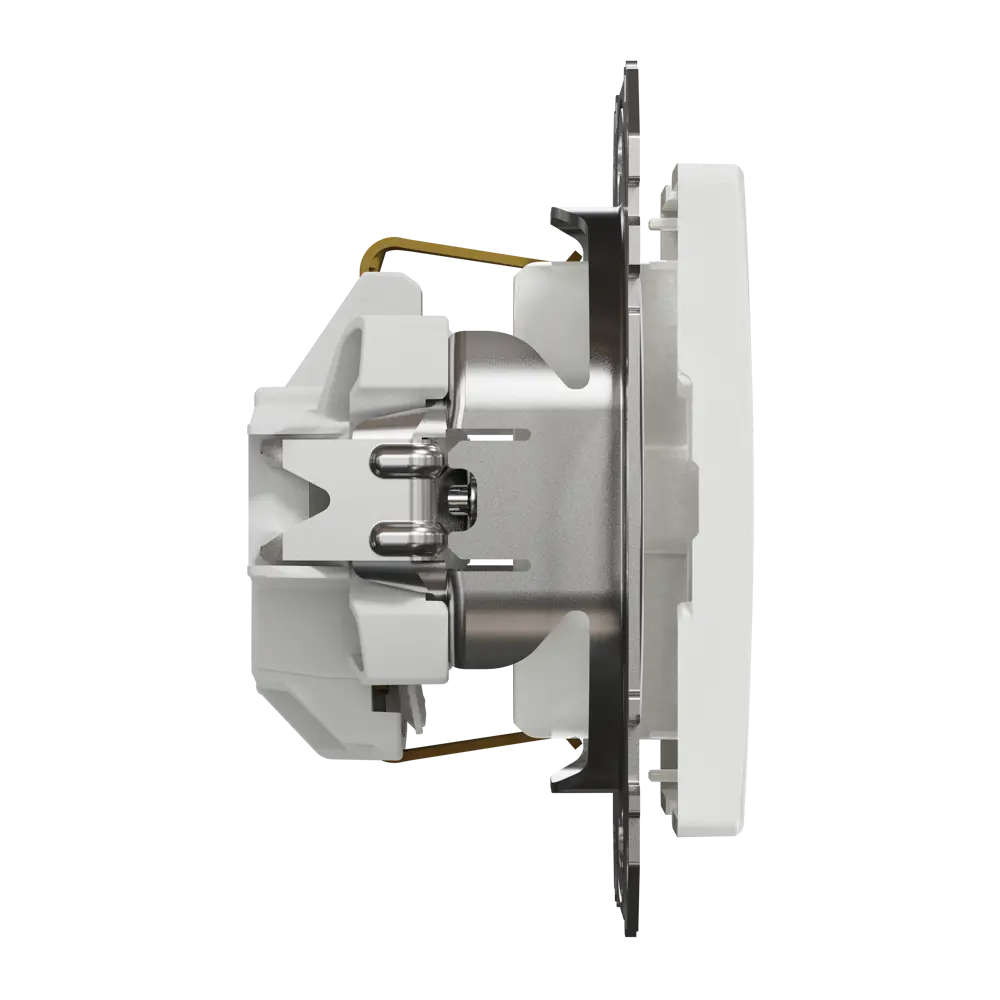 Розетка встраиваемая Systeme Electric Sedna Design с заземлением, цвет белый STLM-2188847 - Вид №3