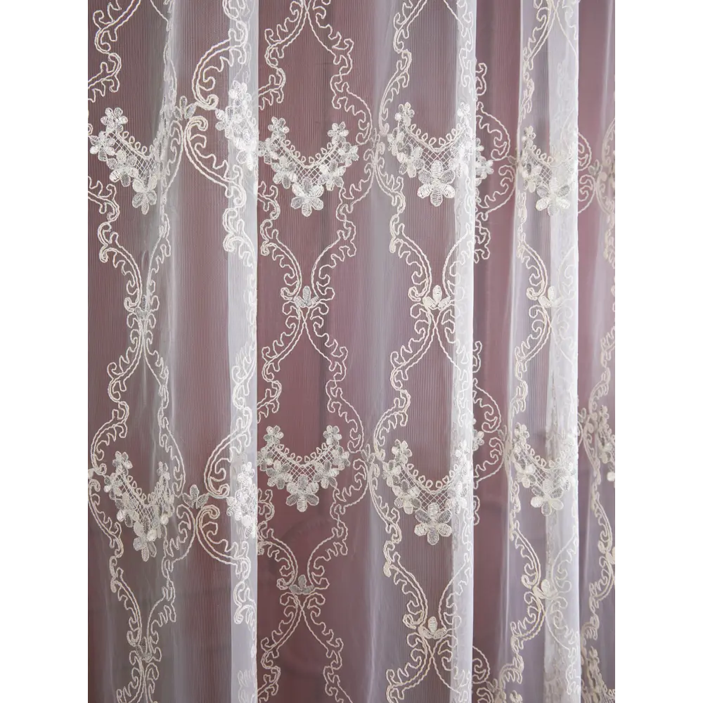 Тюль 1 м/п Корд сетка 280 см цвет бежево-серый ELIT HOME STLM-2122393 - Вид №2