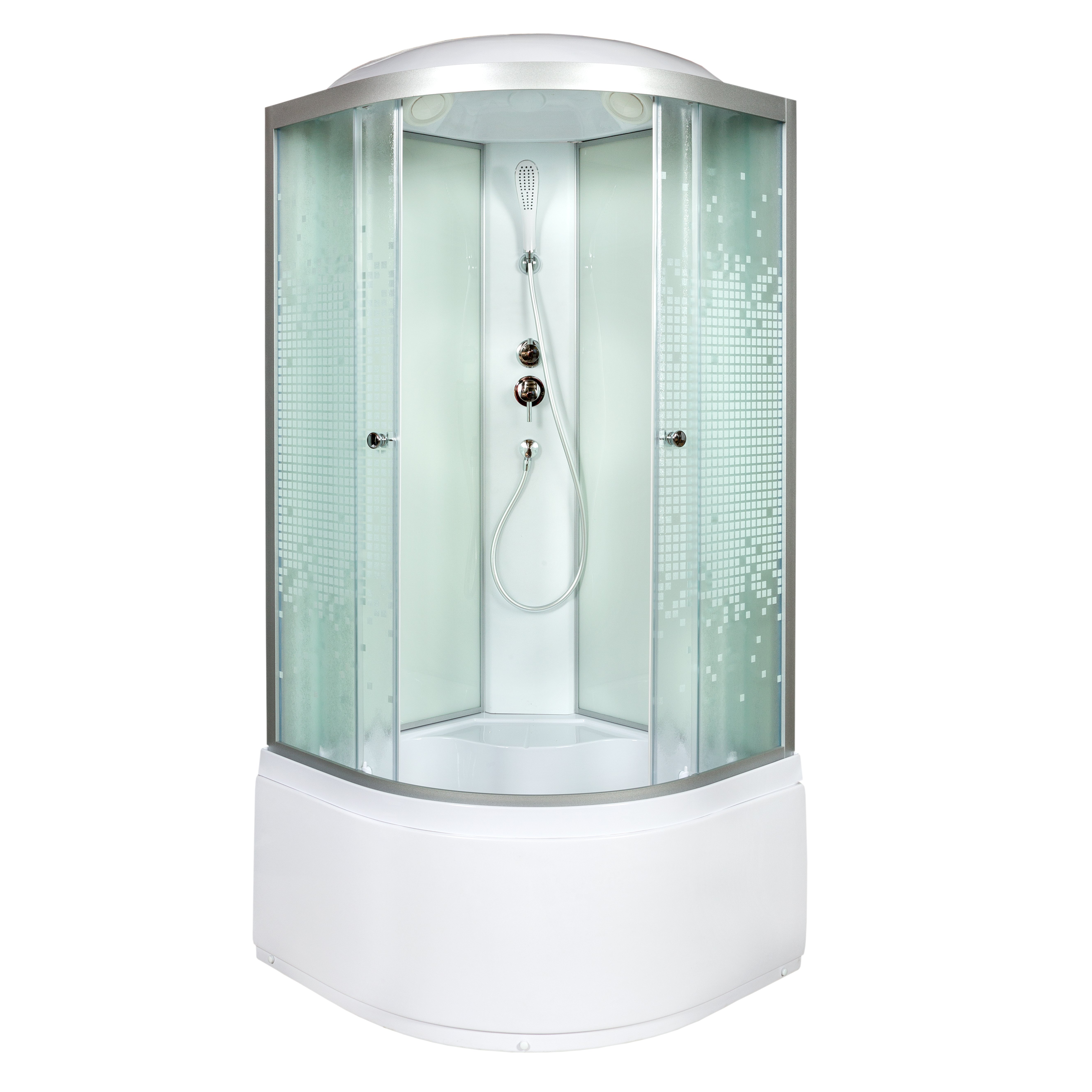 А01 LED с кнопкой и гидромассажем Душевая кабина DETO Серия А L 990 стандартная - Вид №1