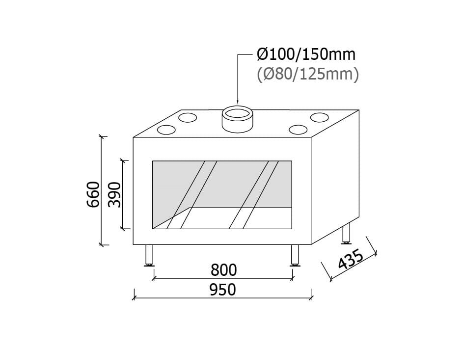Газовый закрытый камин Metalfire Avenue Plus ARCH-00102990 - Вид №1