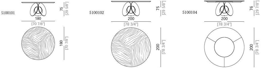 Arketipo Круглый стеклянный стол sun-id-1477036 - Вид №3