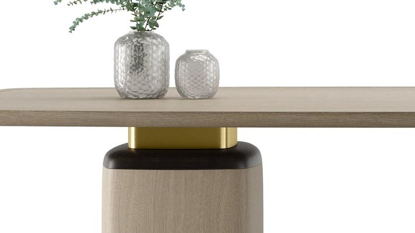 FRATO Прямоугольный деревянный обеденный стол Nagano Ffu130016aab  - Вид №2