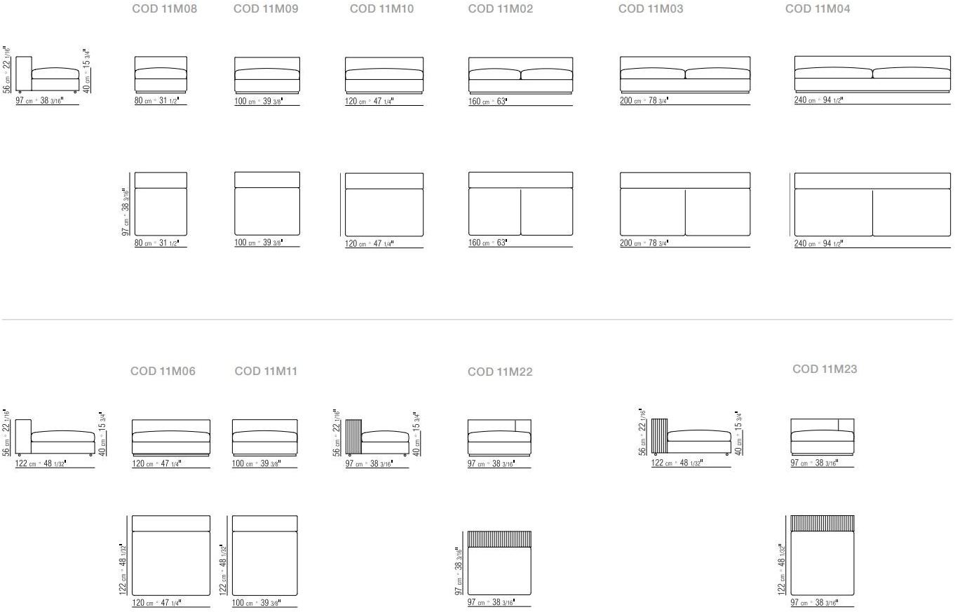Flexform Модульный тканевый диван с вещевым ящиком Groundpiece sun-id-1444149 - Вид №9