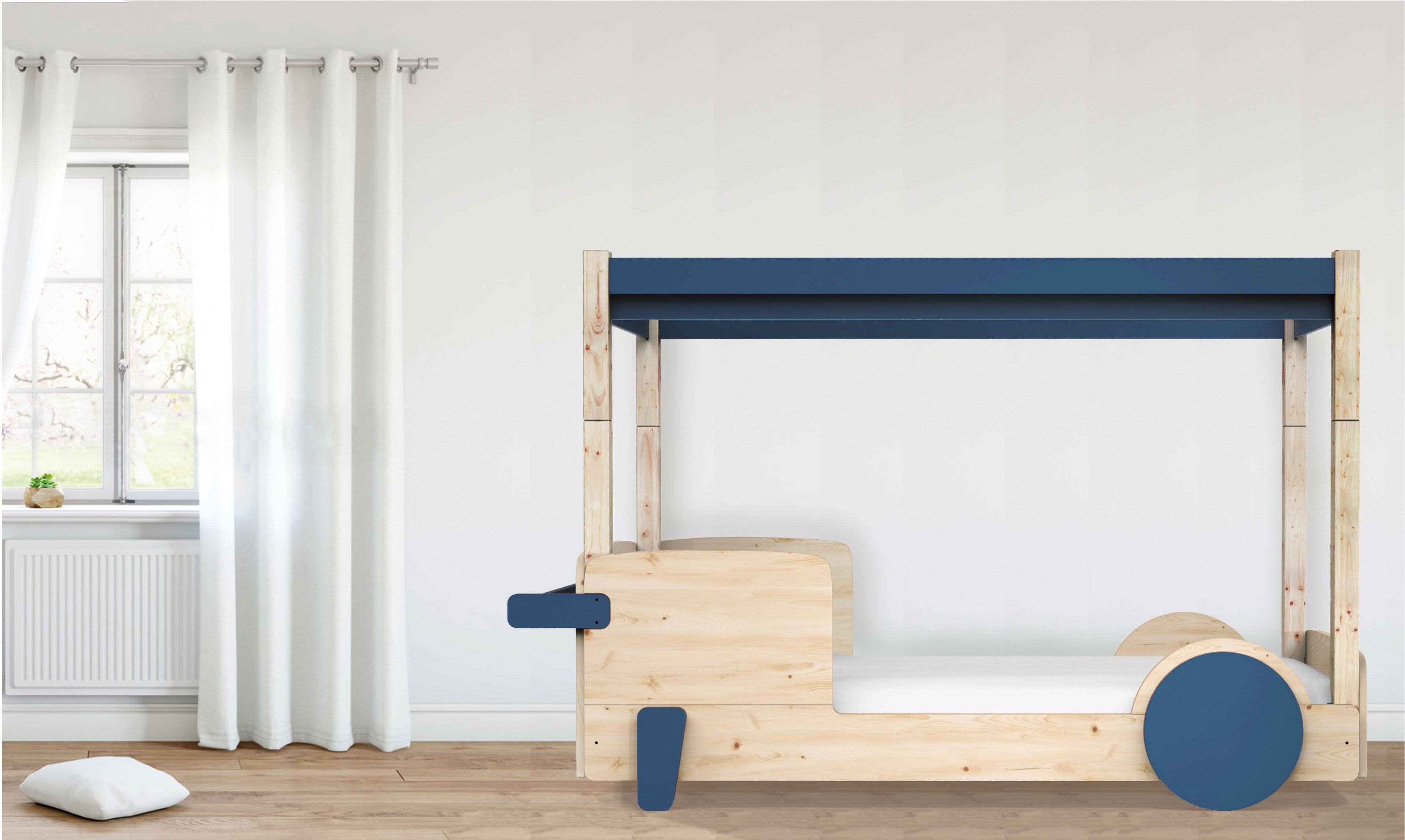 Деревянная односпальная кровать с балдахином Mathy by Bols ARCH-00085571 - Вид №11