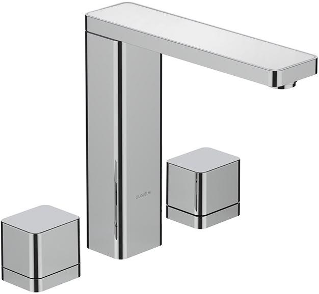 GUGLIELMI Смеситель для раковины на 3 отверстия с аэратором Gzero Fbgzg0309 - Вид №8