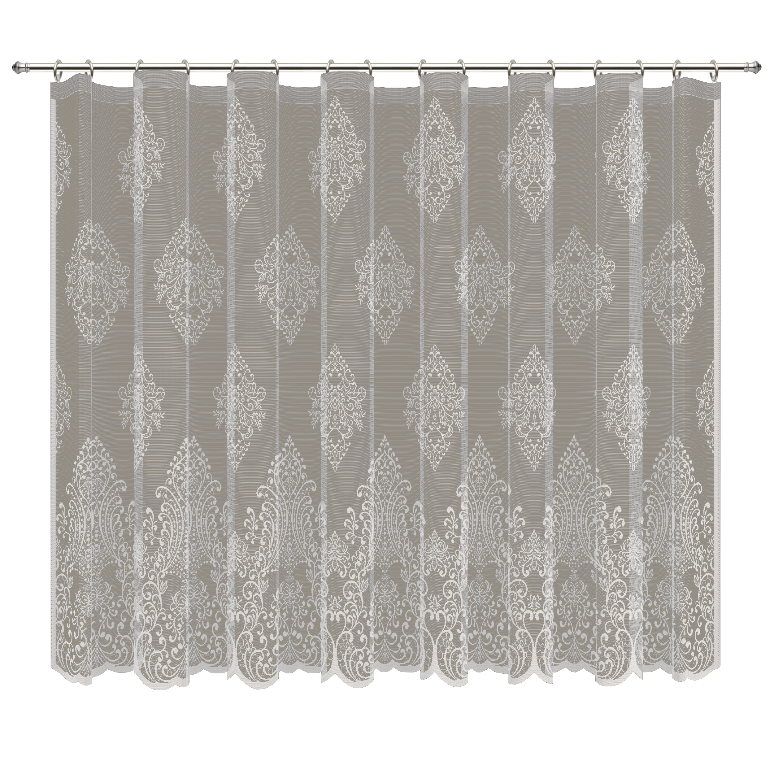 Santreyd Штора Шахерезада с вензелями 250х160 см экрю для кухни 89077304 STLM-0078036