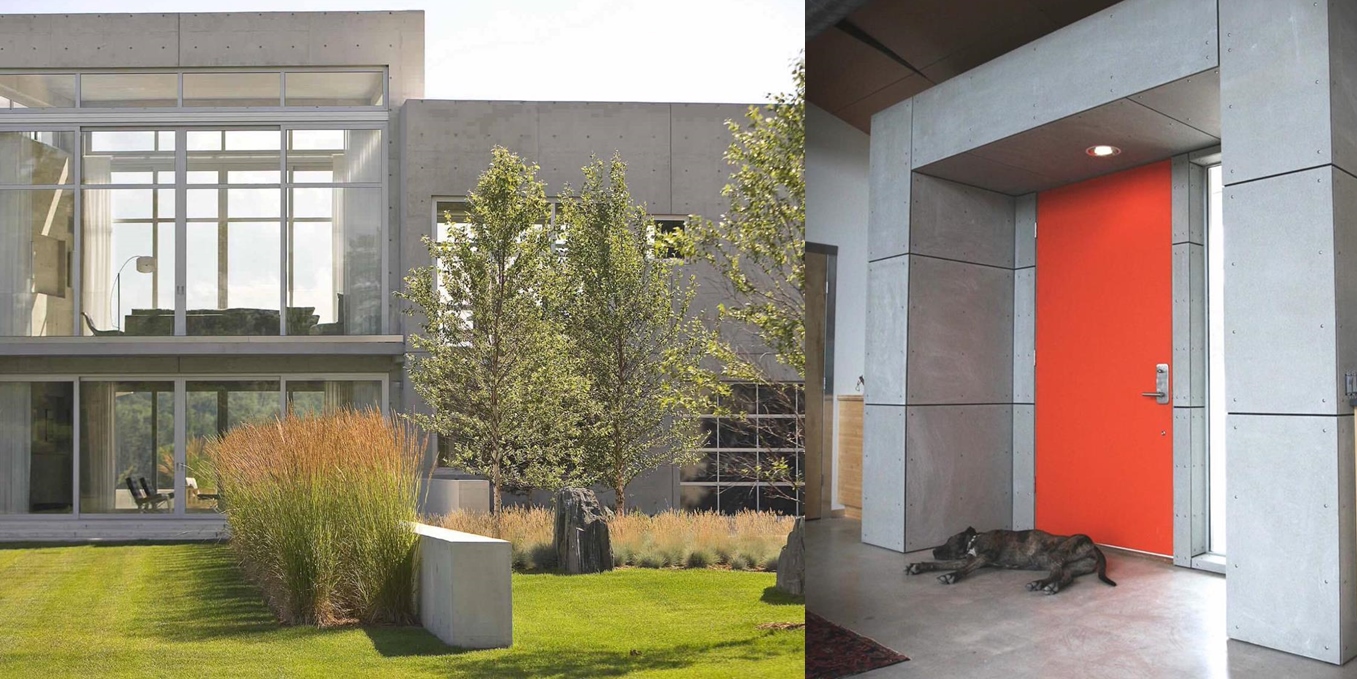 BetOn Панель из фибробетона 1000х1000 с отверстиями серая ПАНЕЛИ ИЗ ФИБРОБЕТОНА P504Н - Вид №2